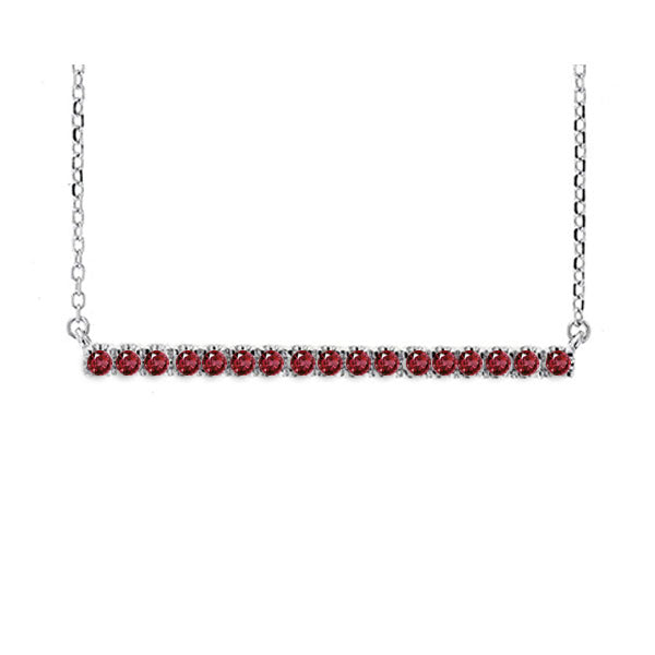 14Kt White Gold Ruby (1/3 Ctw) Pendant