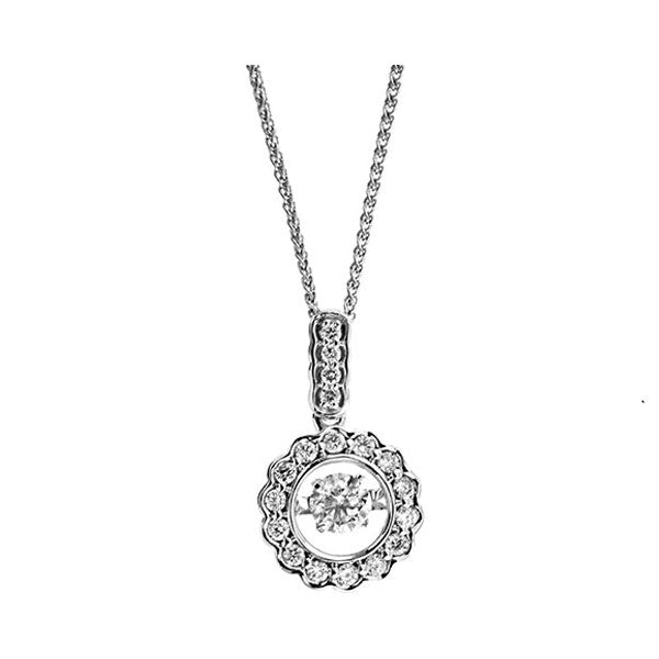 14Kt White Gold Diamond (1/4Ctw) Pendant