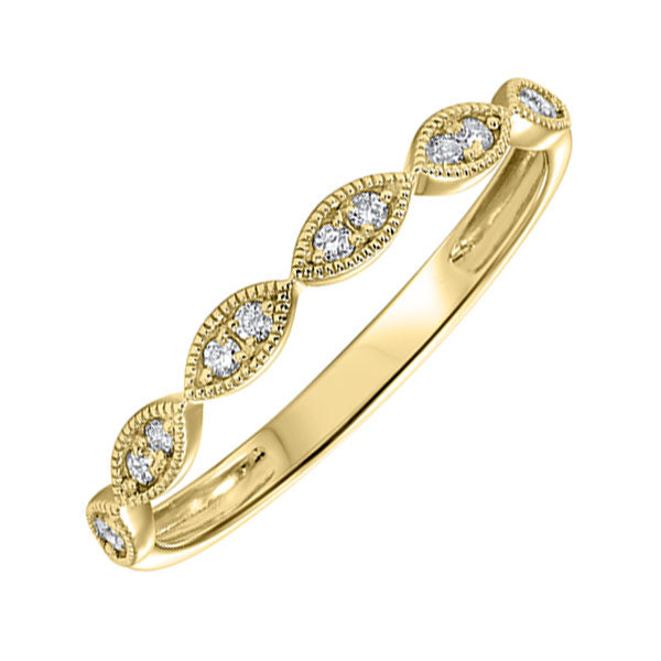 10Kt Yellow Gold Diamond (1/8Ctw) Band