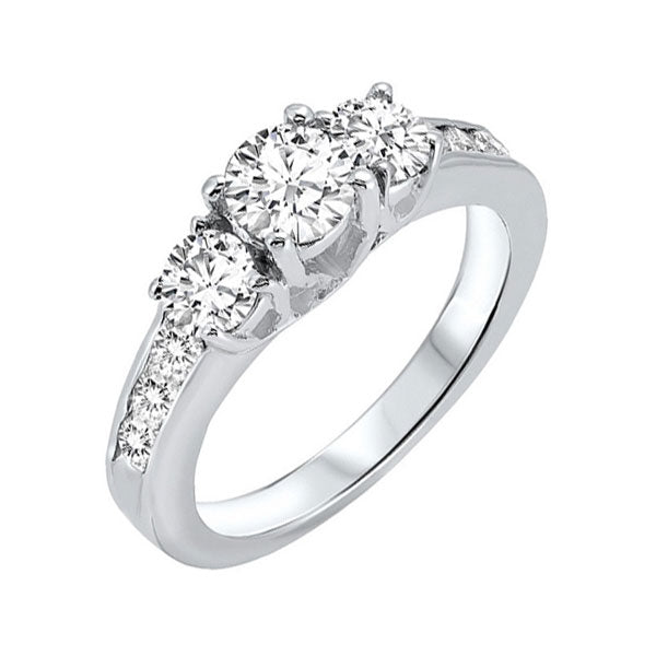 14Kt White Gold Diamond (1Ctw) Ring