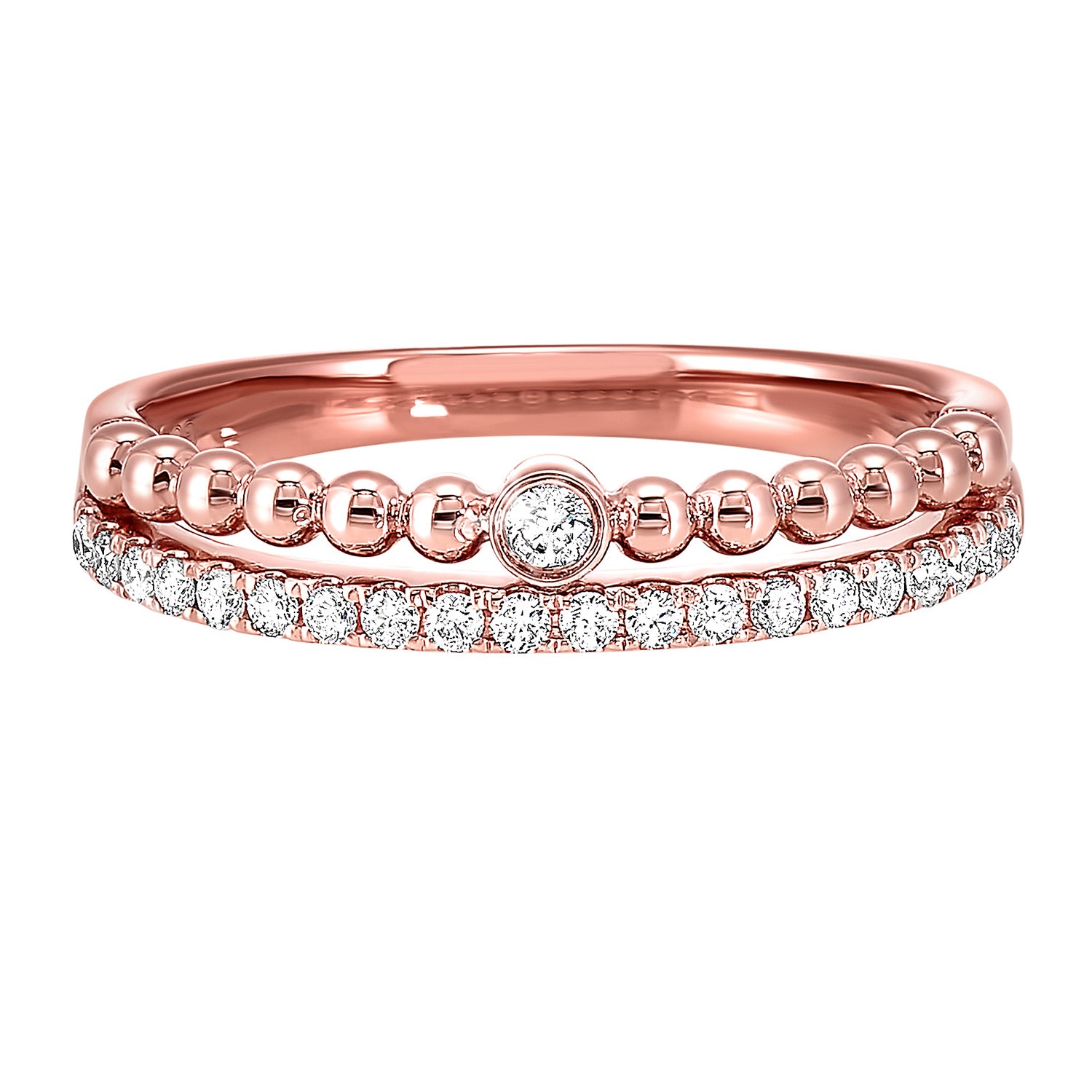 14K Rose Gold Diamond Ring