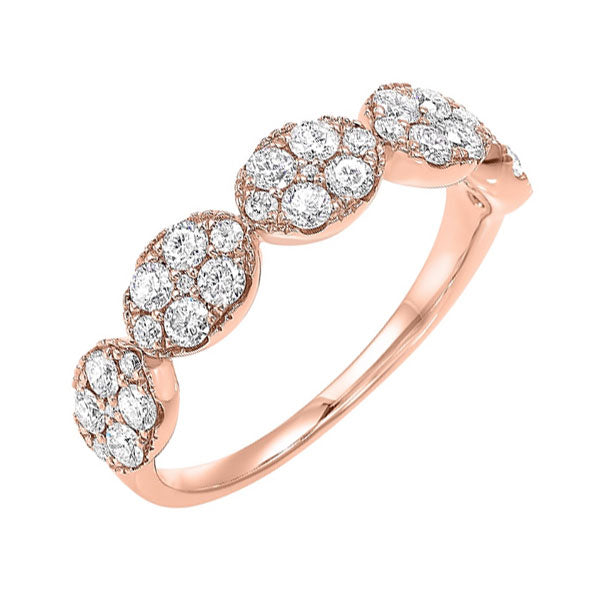 14Kt Rose Gold Diamond (3/4Ctw) Band