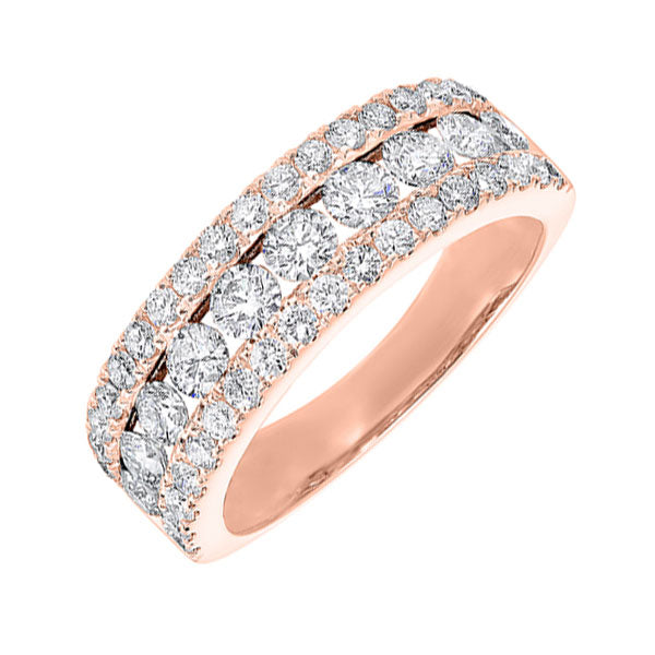 14Kt Rose Gold Diamond (1 1/2Ctw) Band