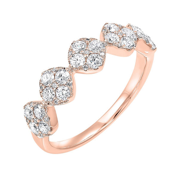 14Kt Rose Gold Diamond (3/4Ctw) Ring