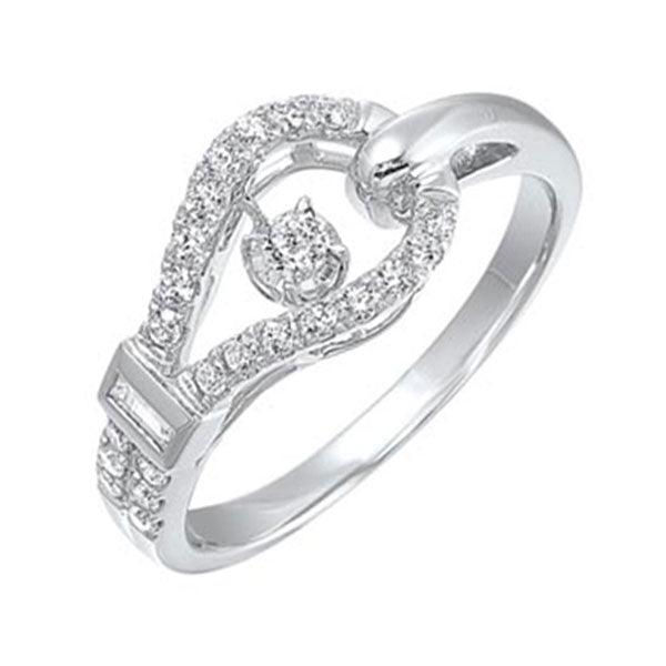 14Kt White Gold Diamond (1/3Ctw) Ring