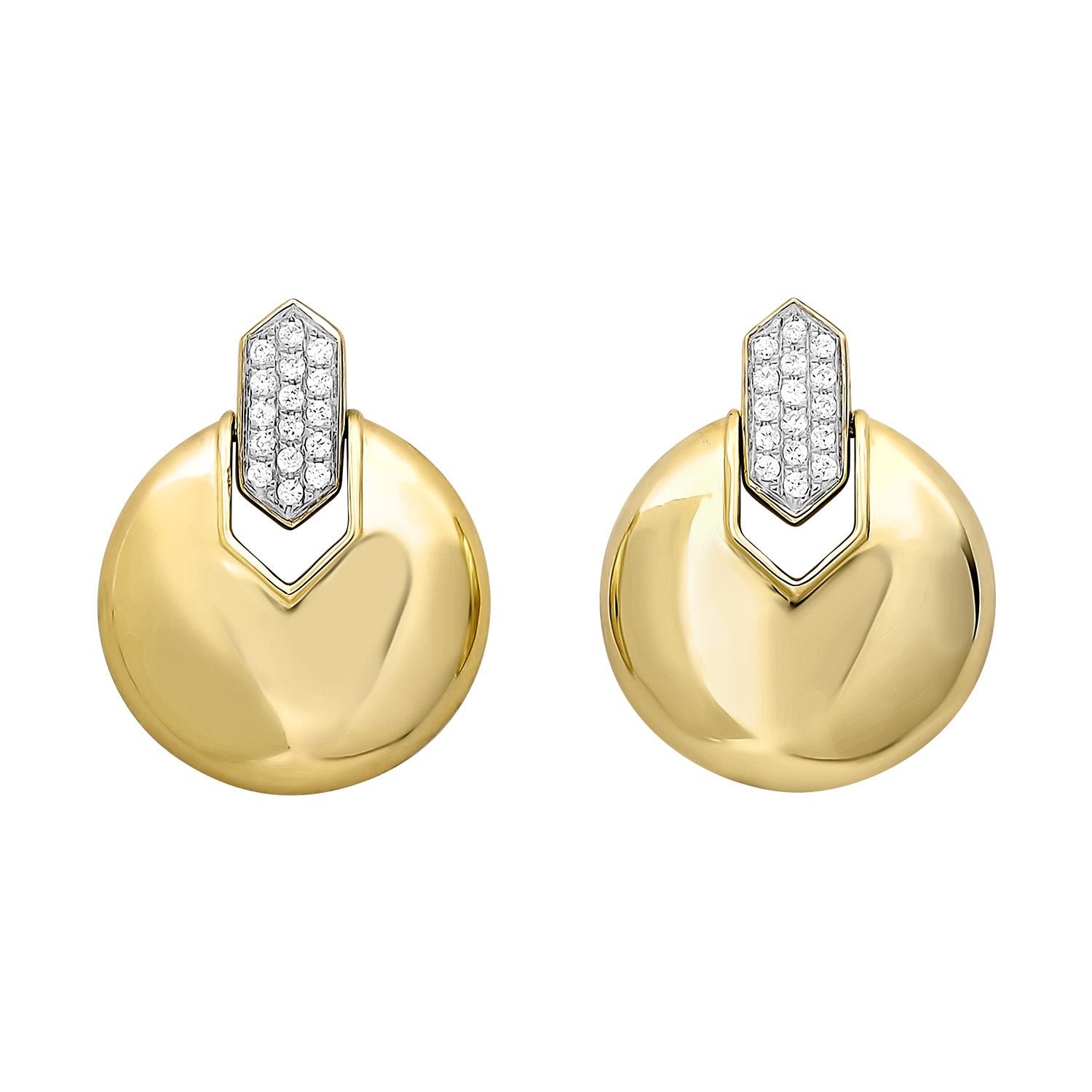 Gold Diamond Earrings