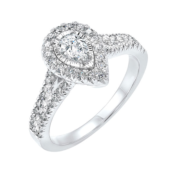 14Kt White Gold Diamond(3/4Ctw) Ring