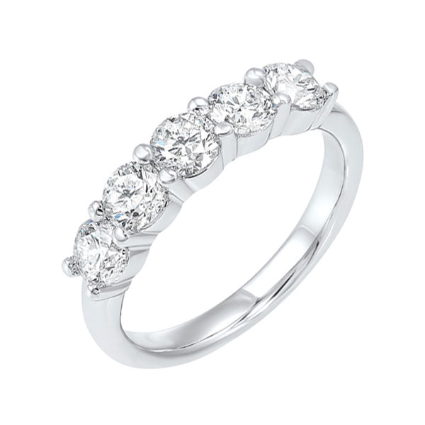 14Kt White Gold Diamond (1Ctw) Band