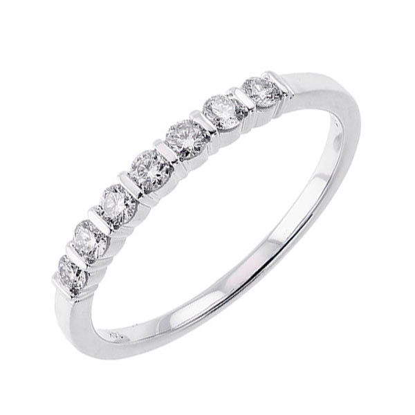 14Kt White Gold Diamond (1/4Ctw) Band