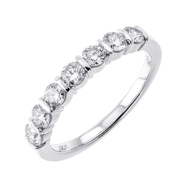 14Kt White Gold Diamond (3/4Ctw) Band