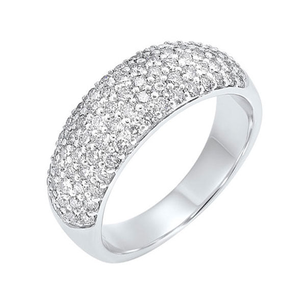 14Kt White Gold Diamond (1Ctw) Band