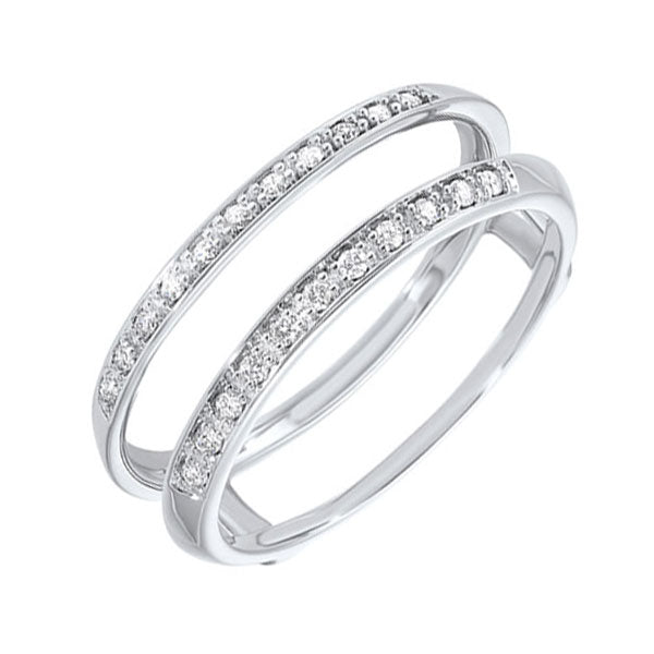 14Kt White Gold Diamond (1/10 Ctw) Ring