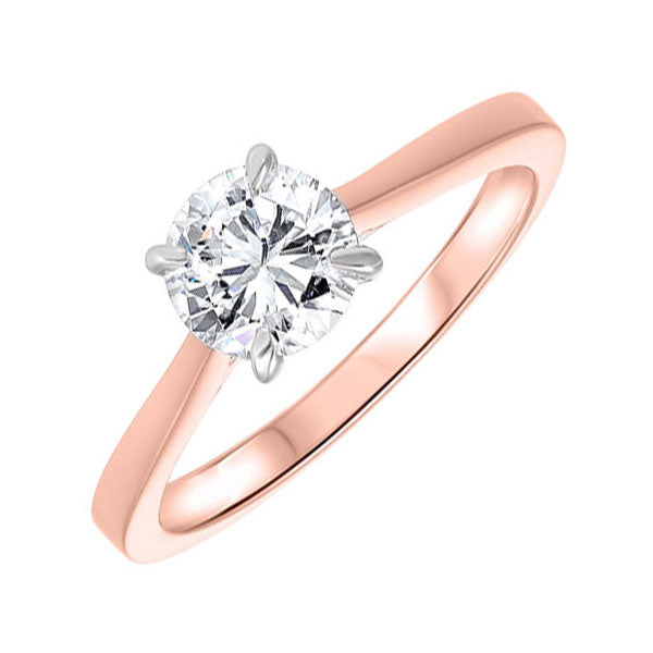 14Kt White Rose Gold Diamond (1Ctw) Ring