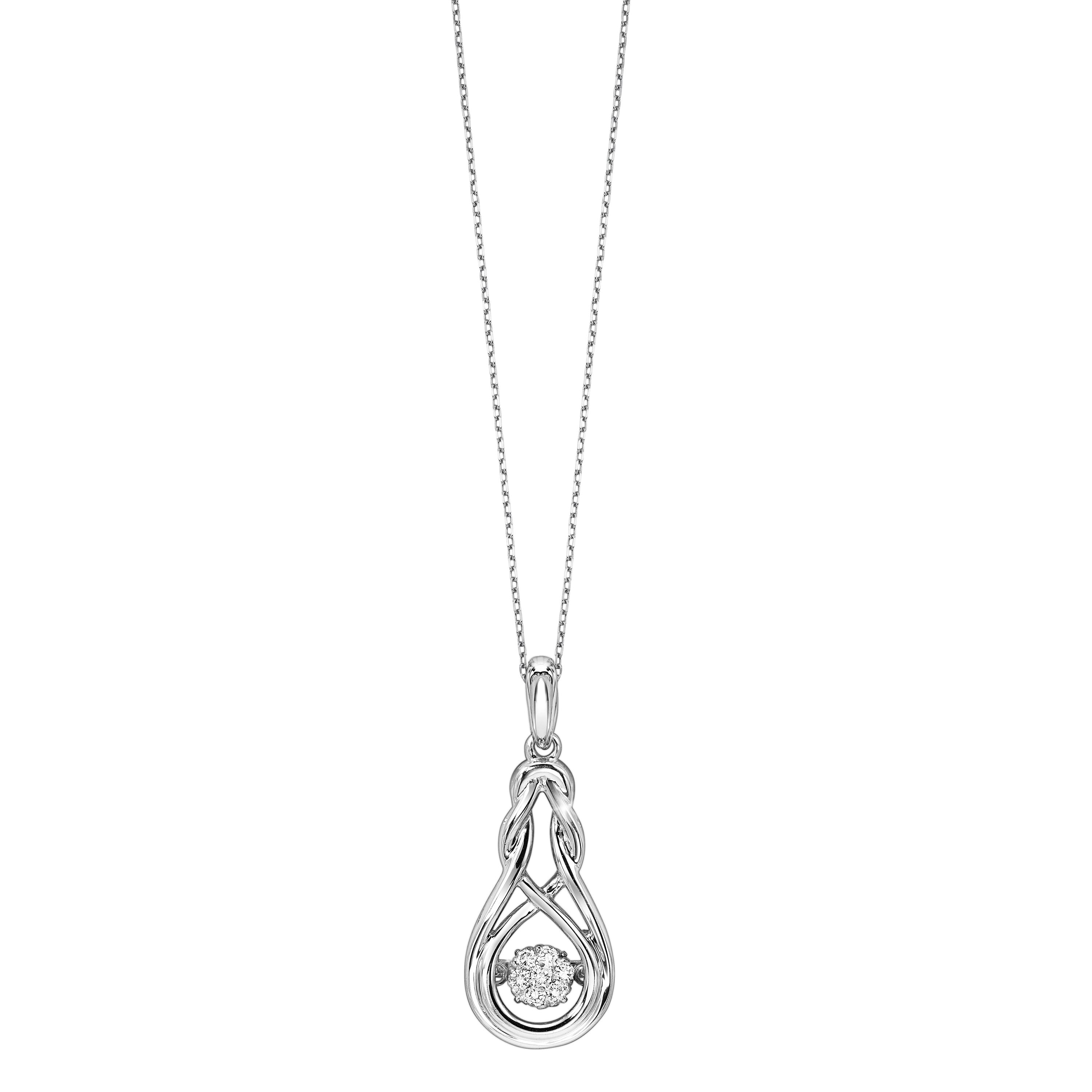 Silver Diamond ROL Pendant