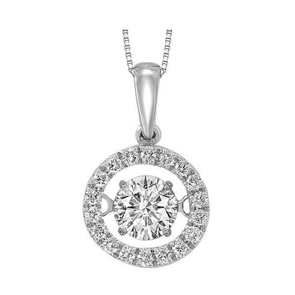 14Kt White Gold Diamond (1Ctw) Pendant