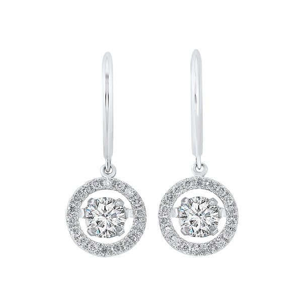 14Kt White Gold Diamond (2Ctw) Earring