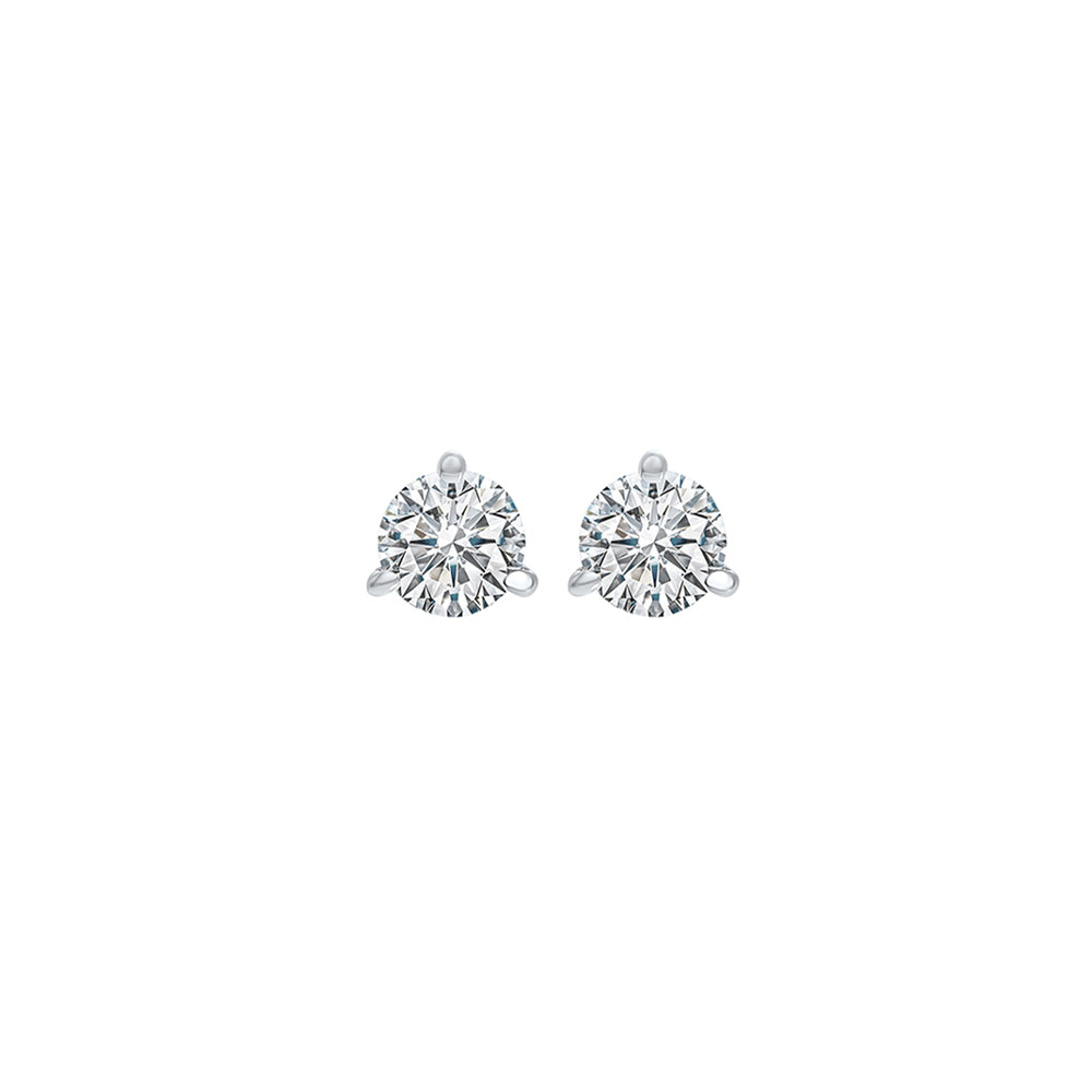 18Kt White Gold Diamond (1/10 Ctw) Earring