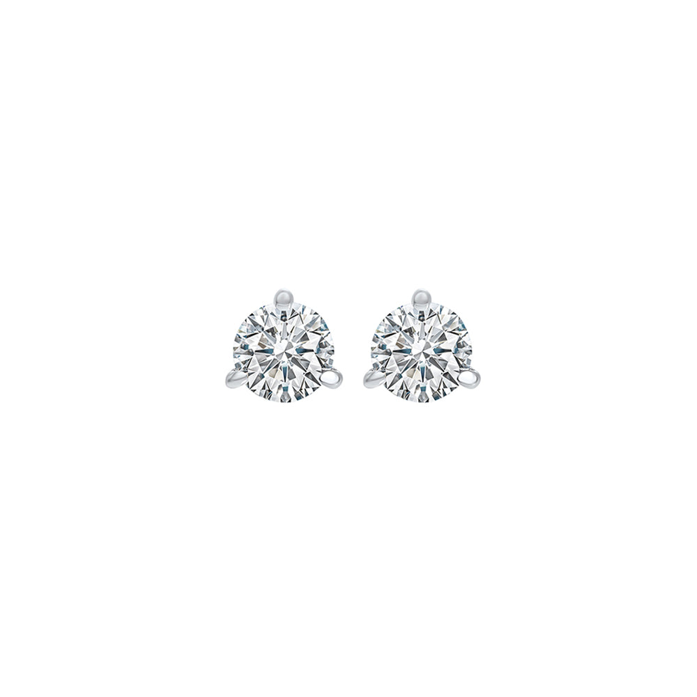 18Kt White Gold Diamond (1/8Ctw) Earring