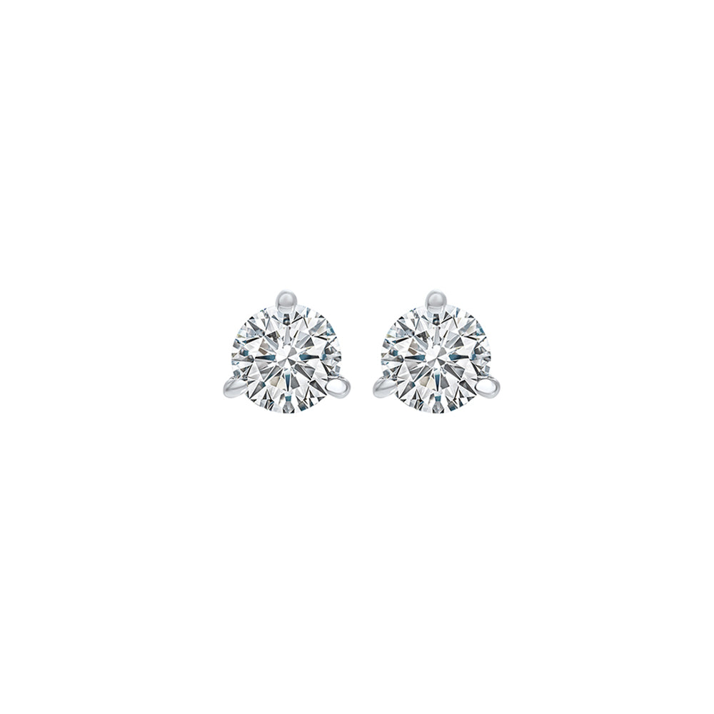 18Kt White Gold Diamond (1/5Ctw) Earring