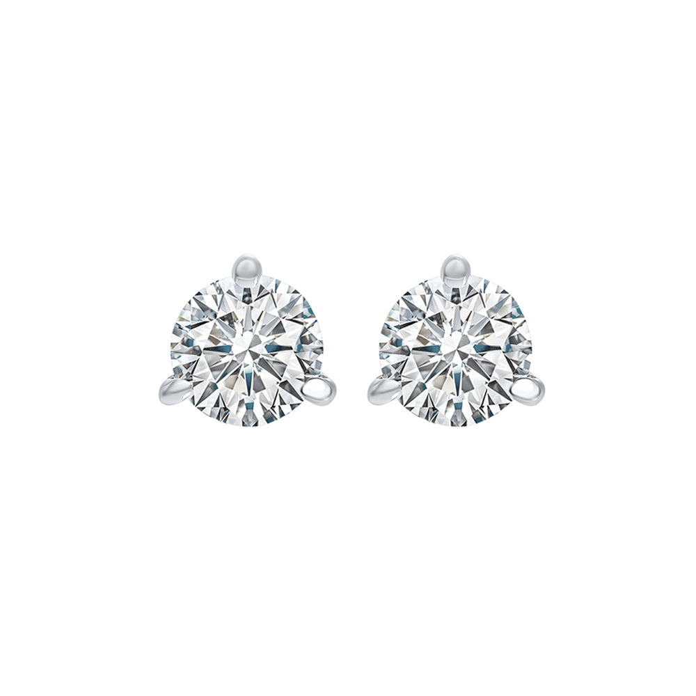 18Kt White Gold Diamond (3/4Ctw) Earring