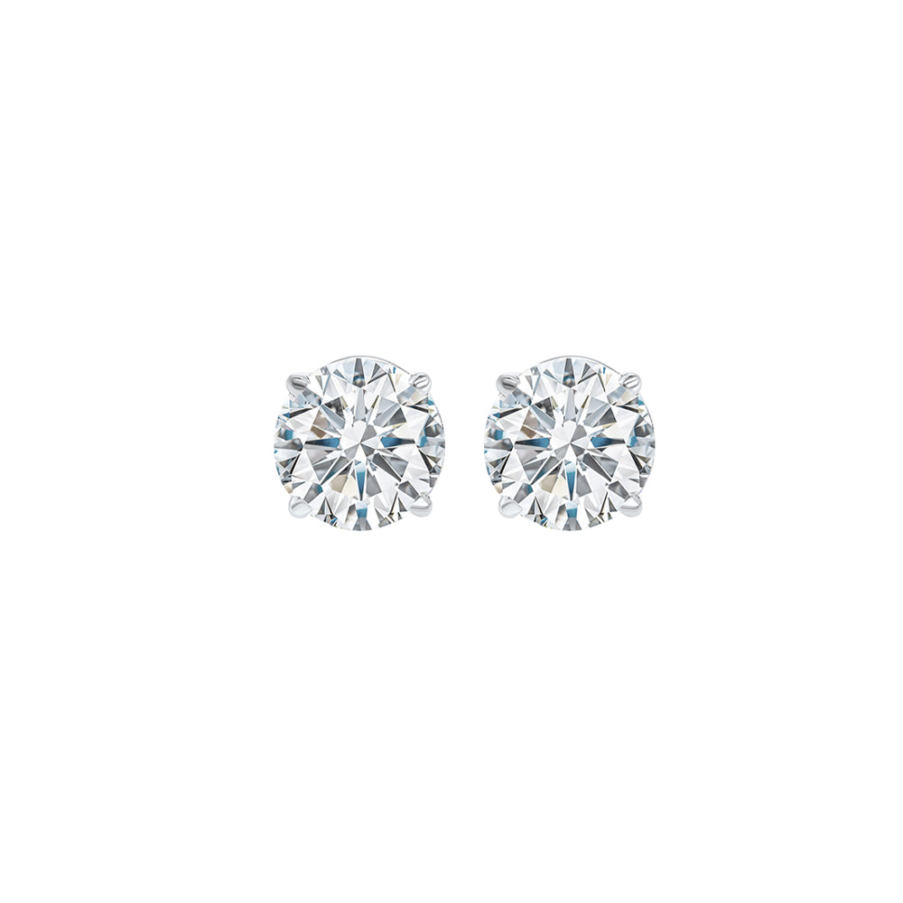 14Kt White Gold Diamond (3/8Ctw) Earring