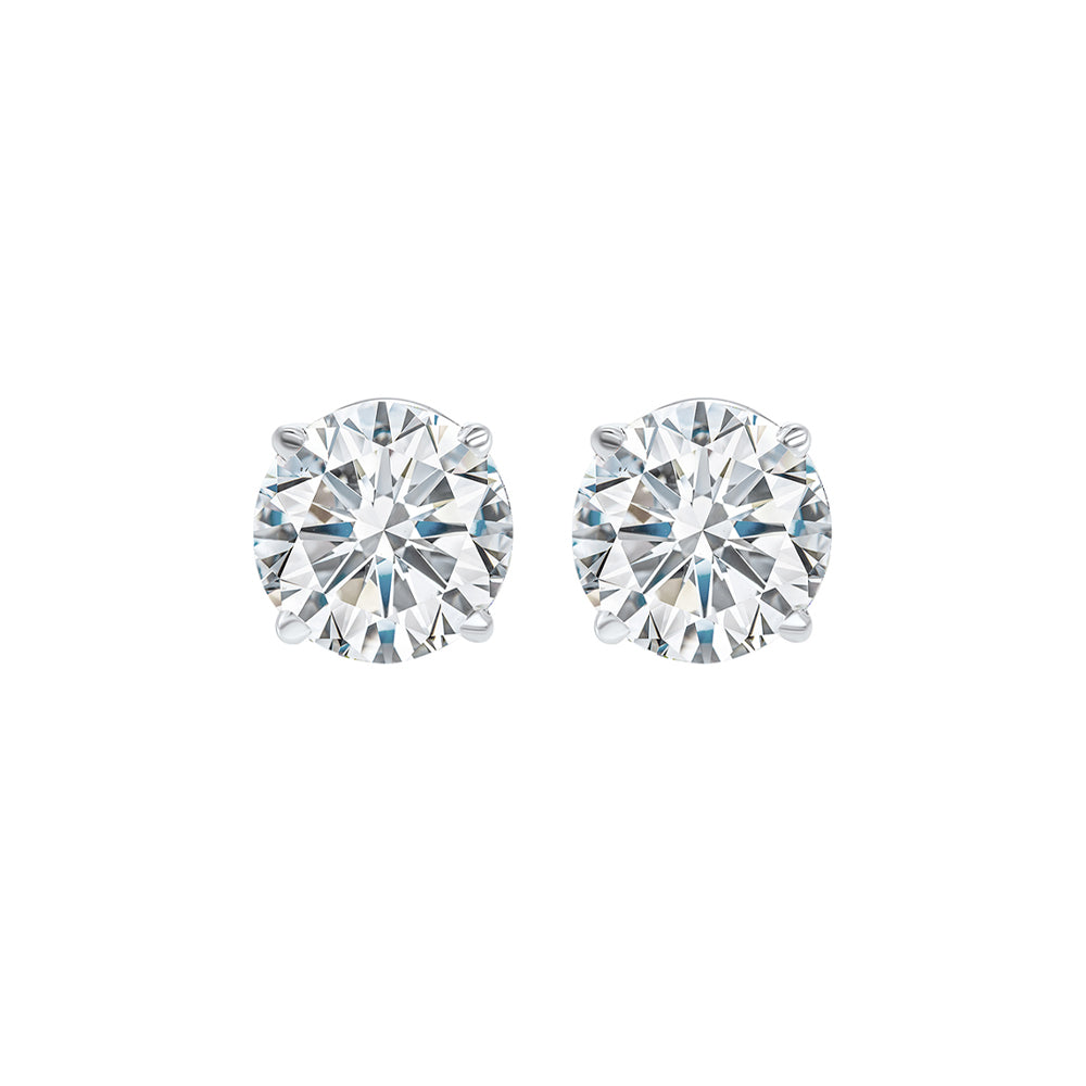 14Kt White Gold Diamond (3/4Ctw) Earring