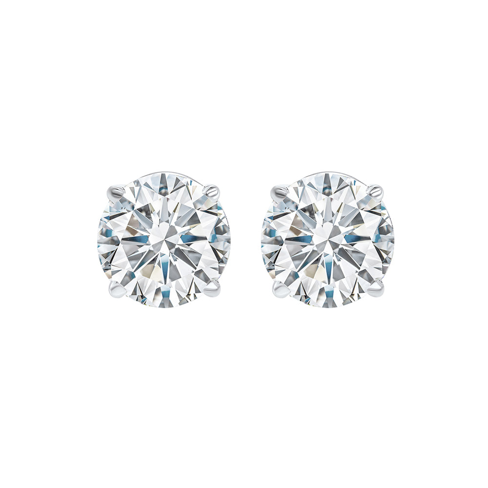 14Kt White Gold Diamond (1Ctw) Earring