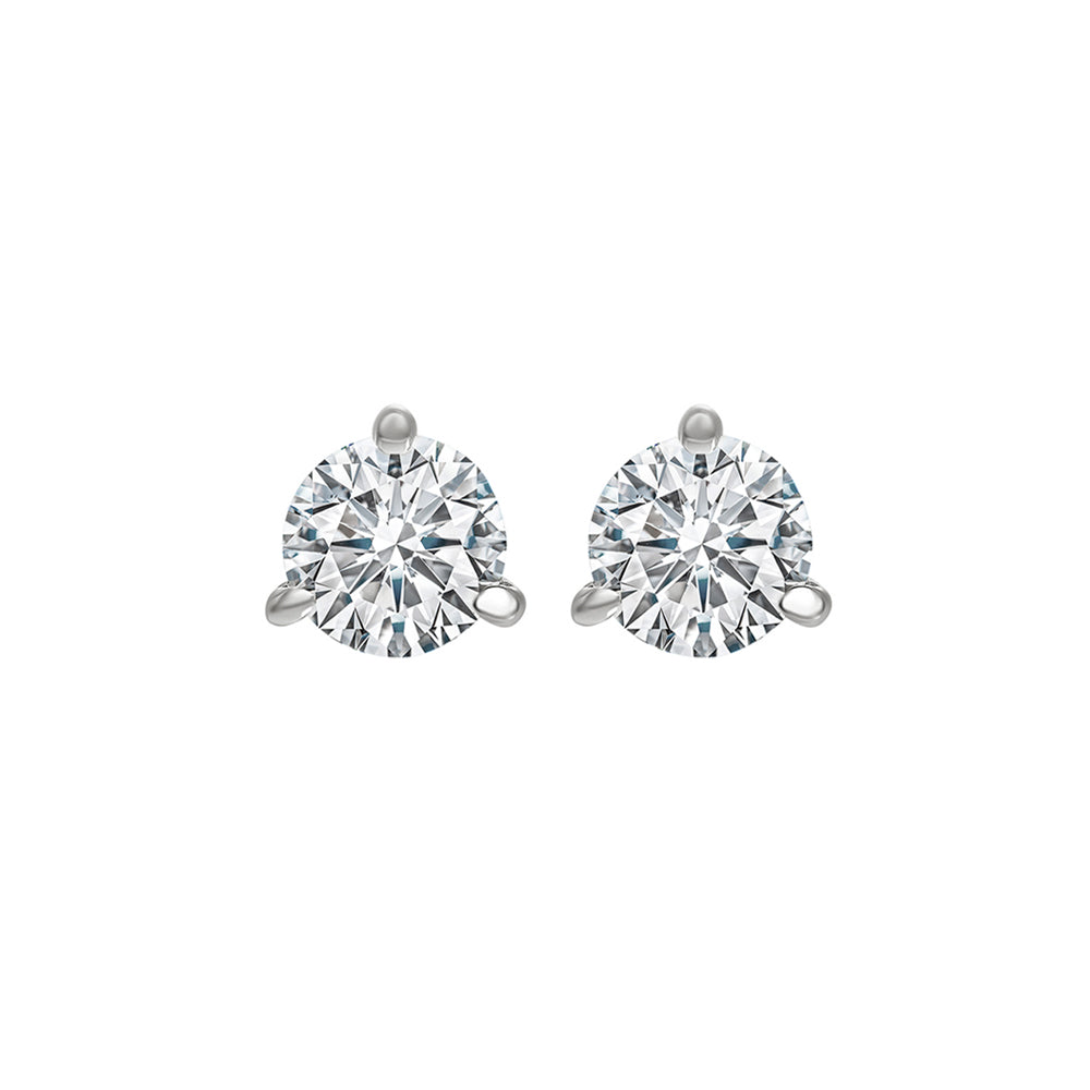 14Kt White Gold Diamond (5/8Ctw) Earring